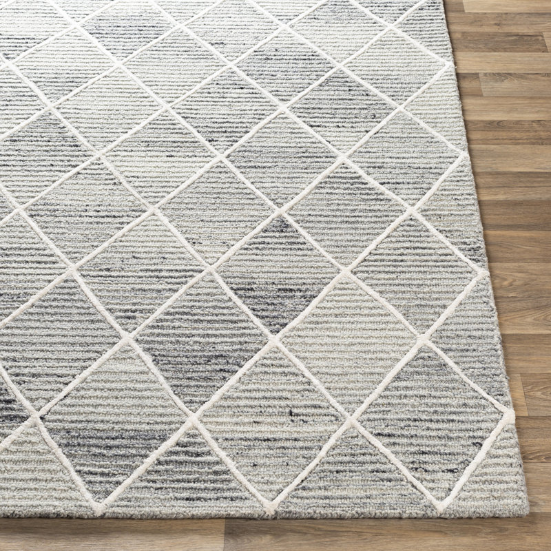 Lynden Hand Tufted Geometric Indoor Rug, Rectangle 5' x 7'6"