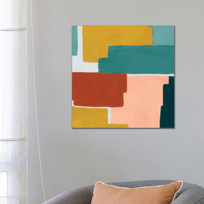 Block Abstract IV by Grace Popp - Wrapped Canvas Painting