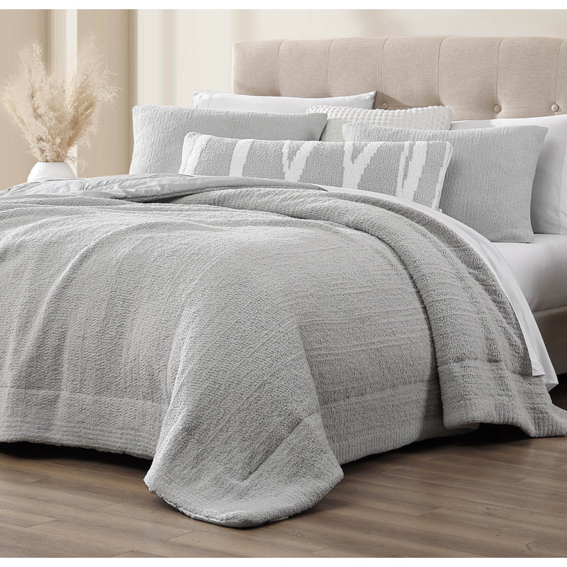 Woodland Lumbar Pillow Cover & Insert, Cloud Gray/Off White