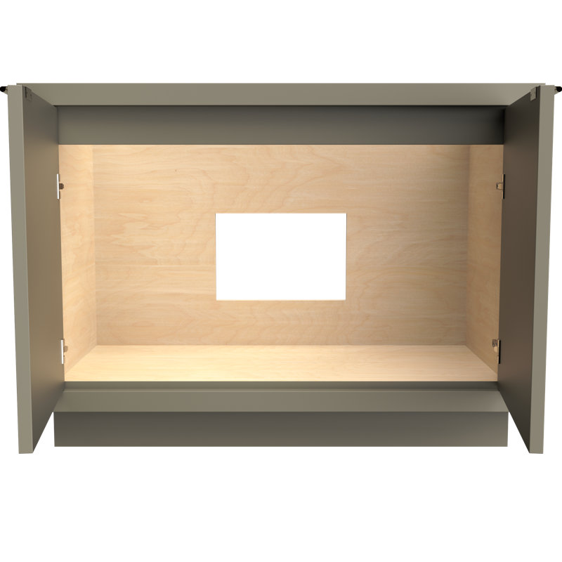 Meuble-lavabo simple Lecrieu, Olive française, Or rose, 48"