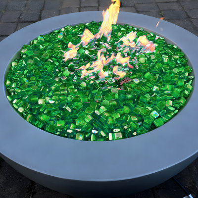 18 Lb 1" High Luster Green Fire Glass