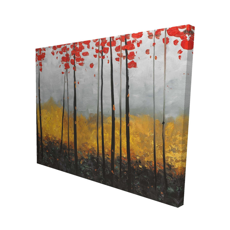 Paysage abstrait - Toile de paysages d'arbres pour la décoration intérieure