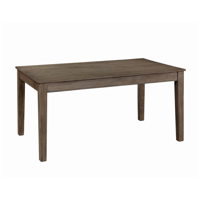 Wire Brushed 1pc Dining Table, Brown