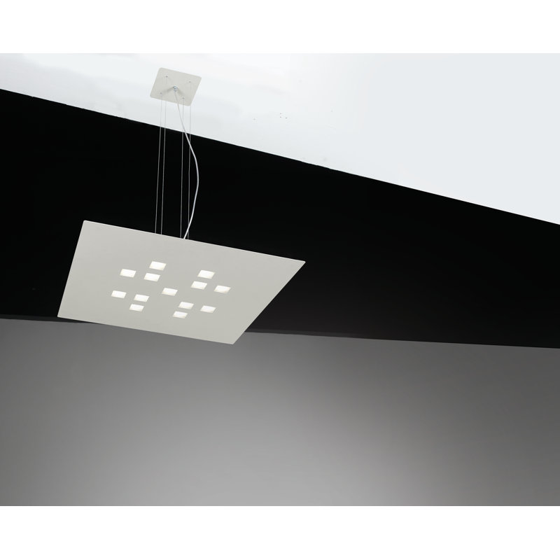 Plateau 13 - Light LED Square/Rectangle Pendant, White