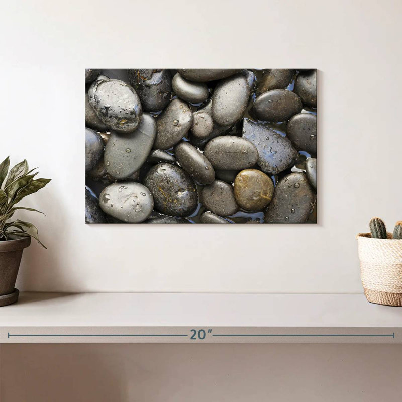 Kerrick Soaked Dark Pebbles, 8" H x 12" W