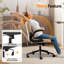 Oil-Waxed Leather Swivel Chair With Flip-Up Armrests-1480034623