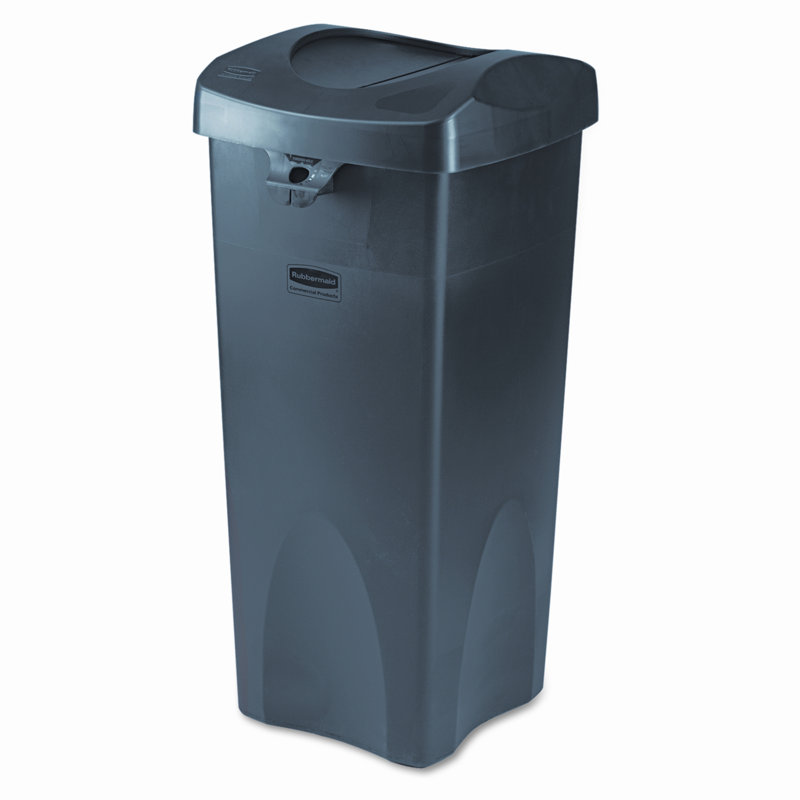 Couvercle pivotant pour centre de recyclage intouchable