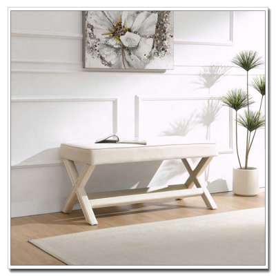 Banc revêtu de velours