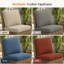 Ensemble de coussins d'extérieur à assise profonde avec coussins de siège et de dossier, coussins de remplacement résistants aux intempéries pour meubles de patio-130165809-131202699