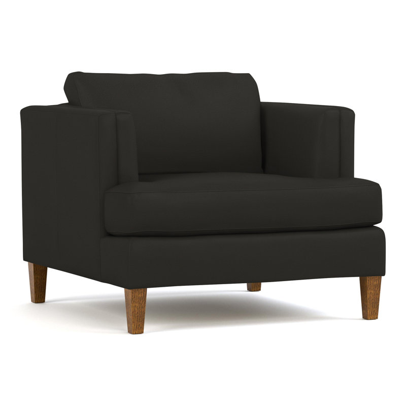 Fauteuil tuxedo avec accoudoirs Surrey Hills, Perigold ‑ montage onyx