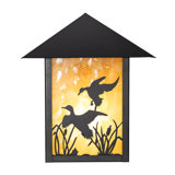 9" Wide Seneca Ducks In Flight Left Wall Sconce