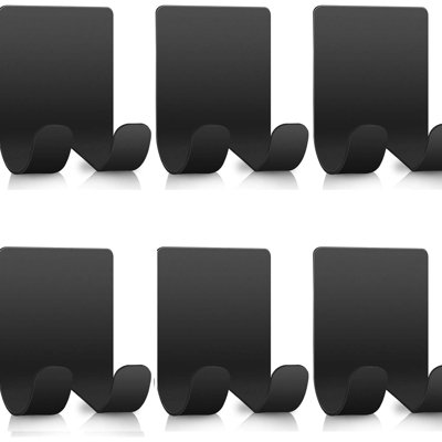 Self Adhesive Stainless Steel Razor Holder Shaver Hook Hanger Stand For Shower, Bathroom, Kitchen Organizer For Towel, Robe, Coat, Loofah, And More