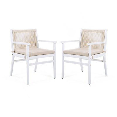 Ensemble de chaises de salle à manger d'extérieur en bois d'acacia