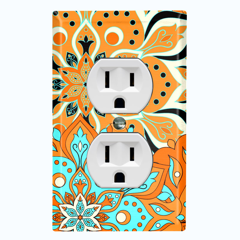 Patterned Duplex Outlet Standard Wall Plate