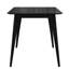 Table de salle à manger de style Mid-Century avec table rectangulaire et 4 chaises rembourrées, fabrication en bois d'hévéa, capacité de poids esthétique, composants, solution élégante et facile d'entretien-741562348-741562358-741562359