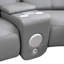 Ensemble de canapé modulaire inclinable électrique en cuir de vache 5 pièces Kawamura