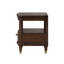 Table de bout de style moderne avec pieds dorés et boutons ronds 1 pièce