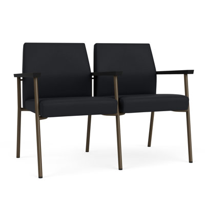 Lesro Mystic Waiting Reception 2 Seat Tandem Seating Metal Frame
