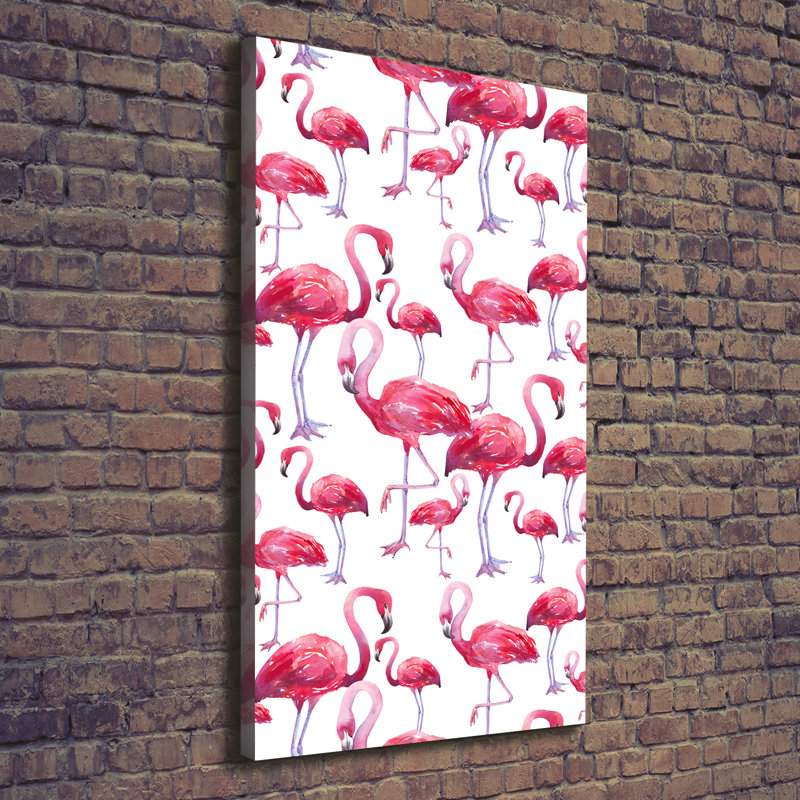 Flamingos - Wrapped Canvas Print