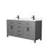 Beckett 66" Freestanding Double Bathroom Vanity with Cultured Marble Top-473309660-481319807-473309661