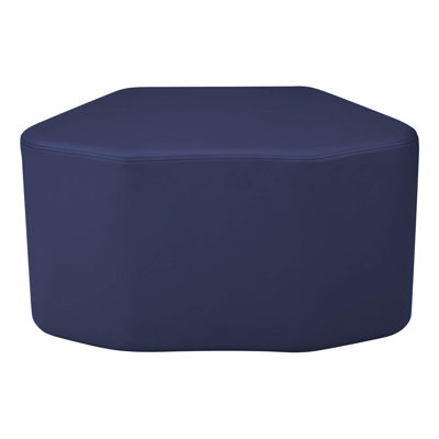 Upholstered Petal Ottoman 18" Height