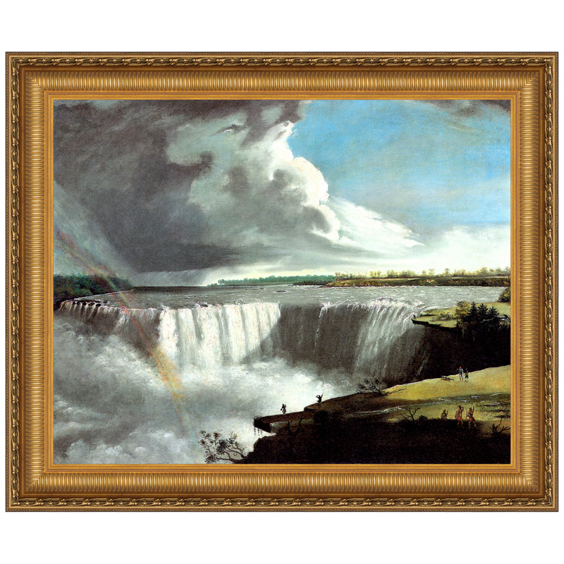 Vue de la branche ouest des chutes du Niagara, 1802, reproduction d'art sur toile, H 32,75 po x l 39,25 po x P 1,875 po