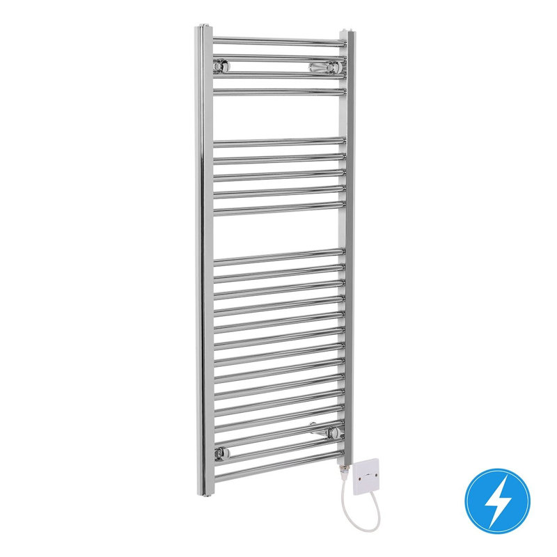 Ailise Straight Towel Rail Heated Towel Rails, Chrome