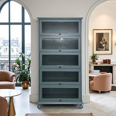 Simple retro art style bookcase
