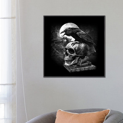 Poe's Raven - Wall Art Print - Framed Canvas