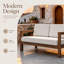 Canapé d'extérieur en bois massif pour patio-35154849