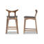 Anastasi Upholstered Counter Stool with Solid Wood Frame