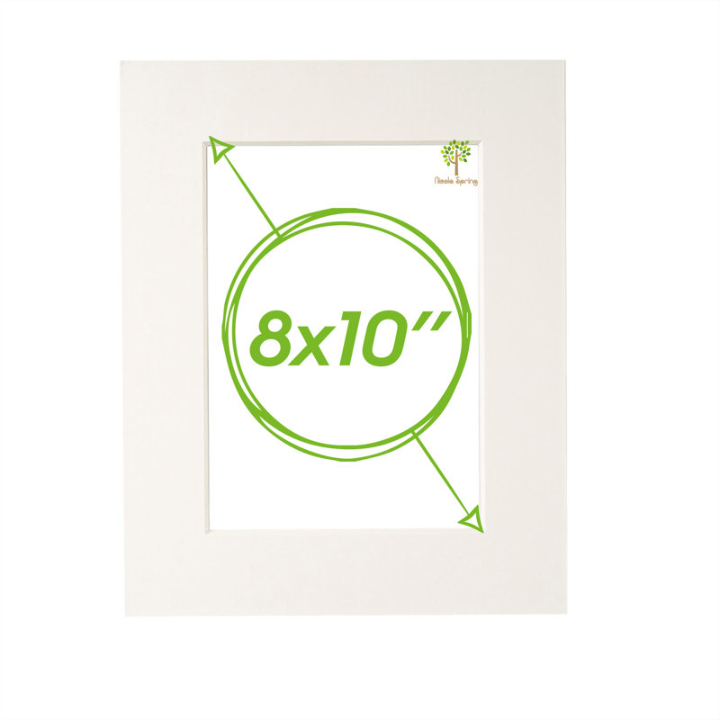 Nicola Spring - Picture Mount, 25cm H x 20cm W x 0.5cm D, Ivory