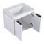Meuble-lavabo à fermeture en douceur 24 po avec lavabo, convenant à une petite salle de bain