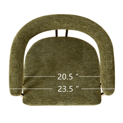 Tabouret de comptoir 25 po en chenille 25 po (ensemble de 2)