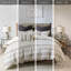Literie 100% coton avec housse de couette boutonnée aux couleurs gris anthracite-118753983