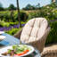 Balch 8 Seat Oval Rattan Fire Pit Dining Set
