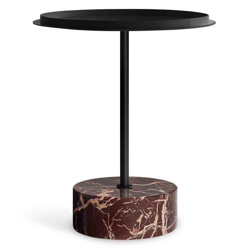 Chit Chat End Table, Black, Cherry
