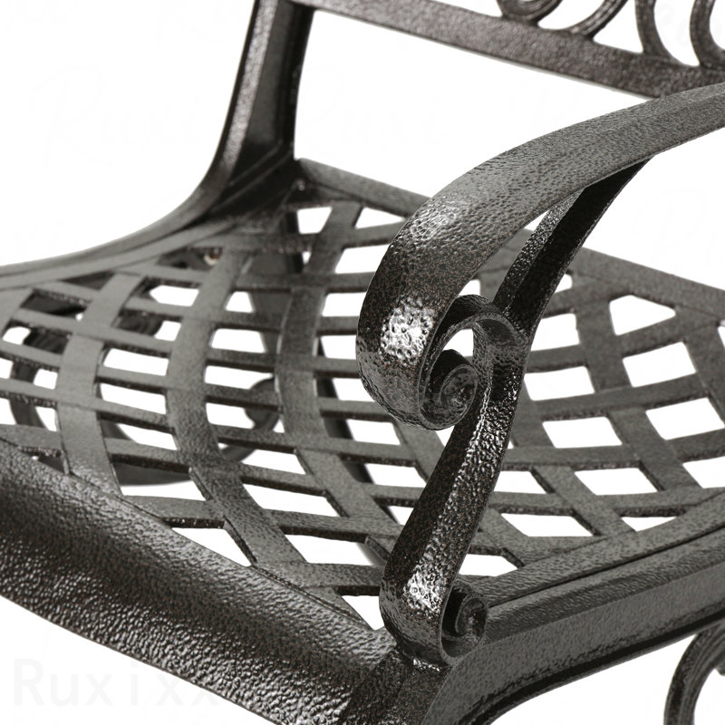 Ensemble de fauteuils de patio 2 pièces, Bronze