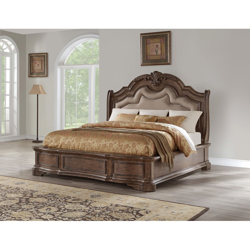 Edelen Upholstered Standard Bed, Brown, Queen