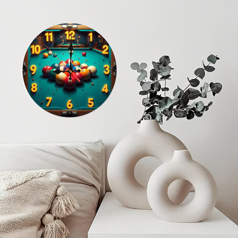 Table de billard avec boules