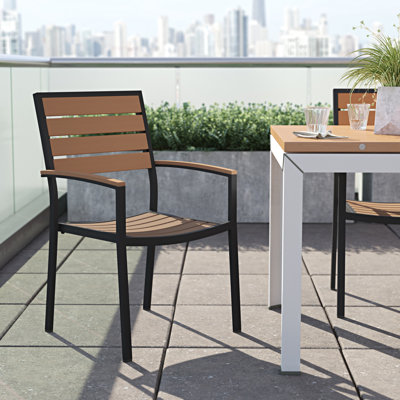 Napa Metal Outdoor Stacking Dining Armchair