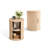 Leathia Fluted Round End Tables-1101560008