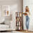 Rotating Bookshelf With Wheels, Round Bookcase, 360° Spinning Book Shelf Tower For Small Space-818243042