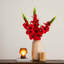 45in. Artificial Gladiolus Flower Stems, Set of 3-869769265