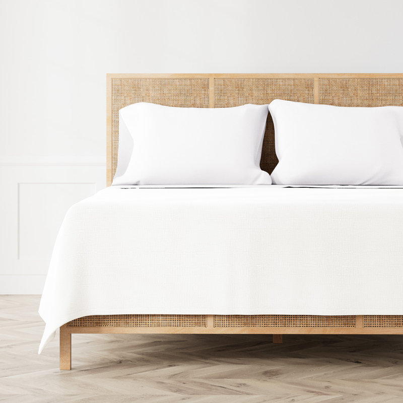 Linen Sheet Set, King Sheet Set with 2 Pillowcases, White