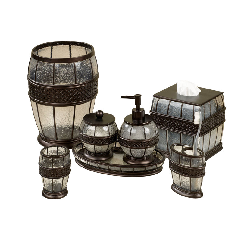 Resin Bathroom Accessory Set Bathroom Tray Tumbler