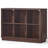 6 Cube Storage Book Shelf, 40" Wide Low Horizontal Bookcase With Curved Edge, Floor Standing 2-Tier Wooden Bookshelf With Base, Modern Short Book Case For Bedroom, Study, Entryway-161570689-160440838