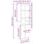 Highboard 50X35x180 Cm Engineered Wood-1897897322