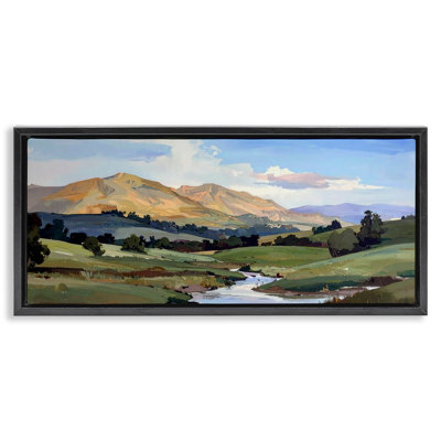 Cadre flottant Winding River Across Valley, design par Alonza Saunders