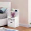 Hirasuna 32.5cm W Manufactured Wood Bedside Table